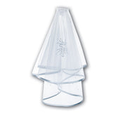 Sarah Louise Veil Sequin Cross - Communion - 055002 - Kizzies